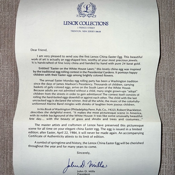 Lenox 1984 Easter Egg - Picture 9 of 9